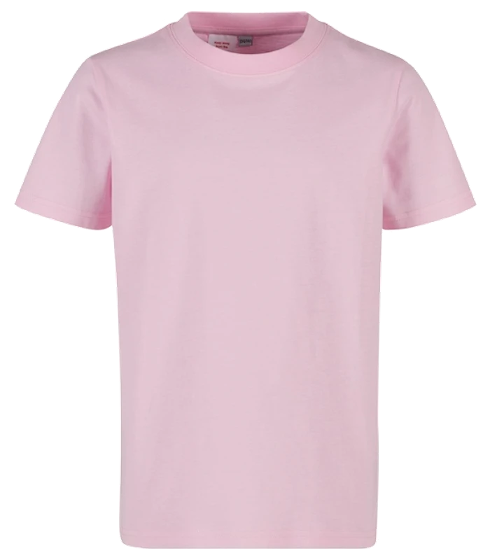 Build Your Brand Build Your Brand Kids basic tee in Soft Pink