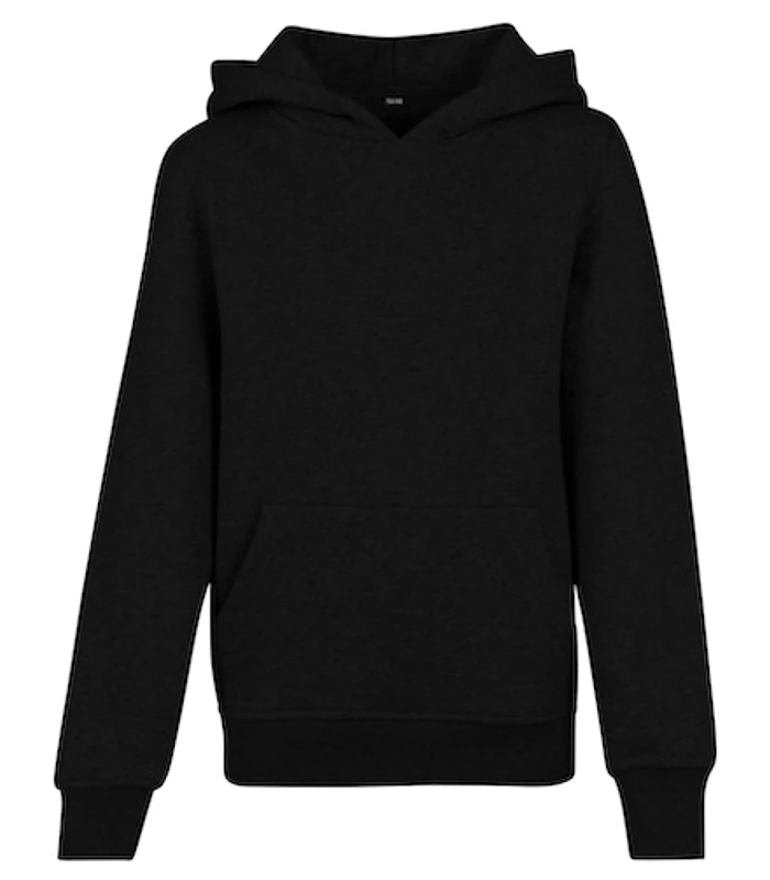 Build Your Brand Build Your Brand Kids basic hoodie in Black