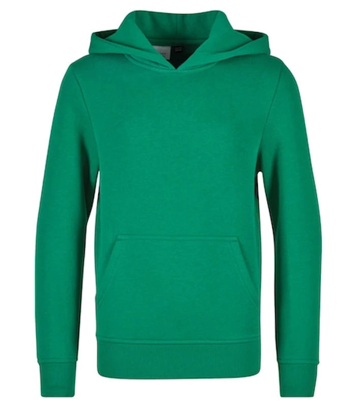 Build Your Brand Build Your Brand Kids basic hoodie in C. Green