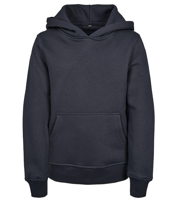 Build Your Brand Build Your Brand Kids basic hoodie in Navy