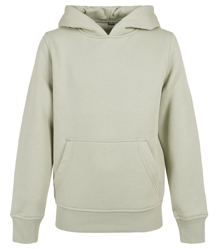 Build Your Brand Build Your Brand Kids basic hoodie in Soft Salvia