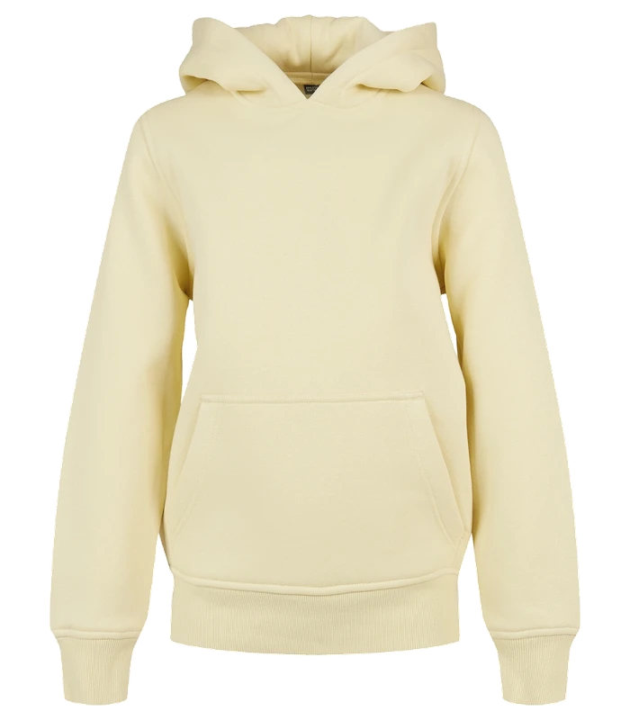 Build Your Brand Build Your Brand Kids basic hoodie in Soft Yellow