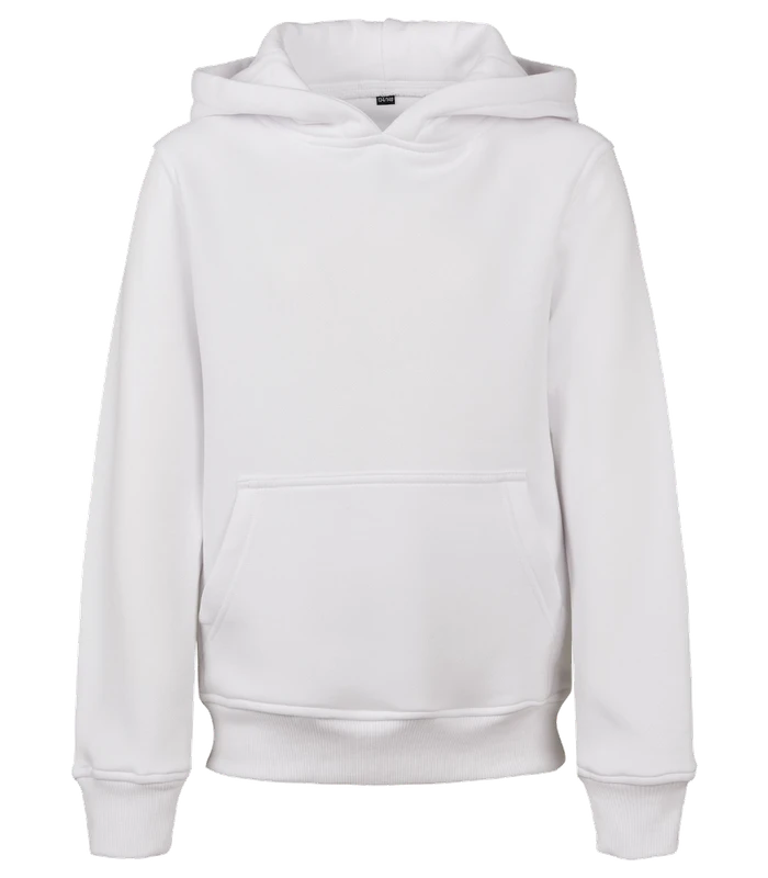 Build Your Brand Build Your Brand Kids basic hoodie in White
