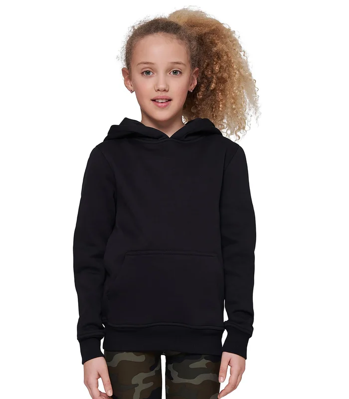 Build Your Brand Build Your Brand Kids basic hoodie in Black