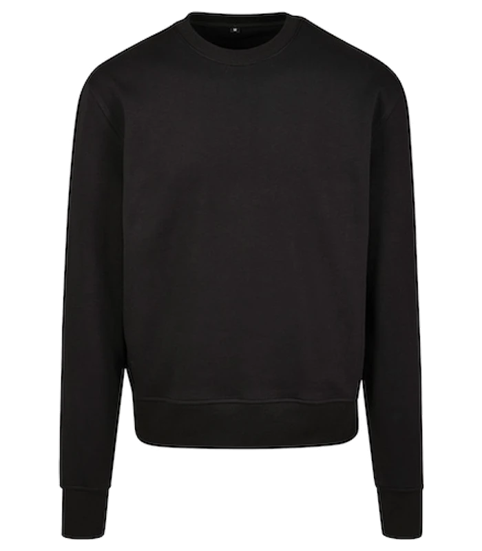 Build Your Brand Build Your Brand Premium oversize crew neck in Black