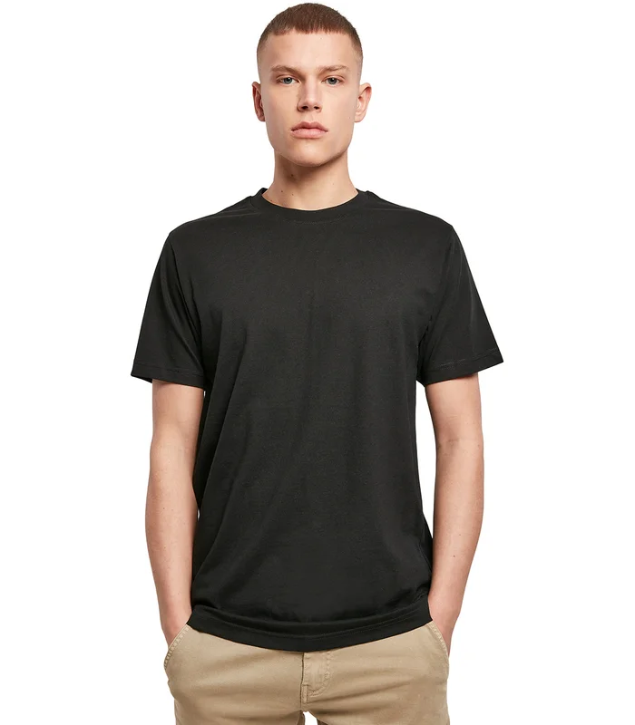 Build Your Brand Build Your Brand Organic t-shirt round neck in Black