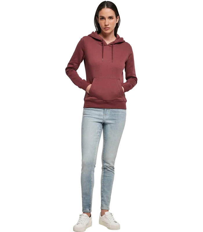 Build Your Brand Build Your Brand Women's organic hoodie in Black