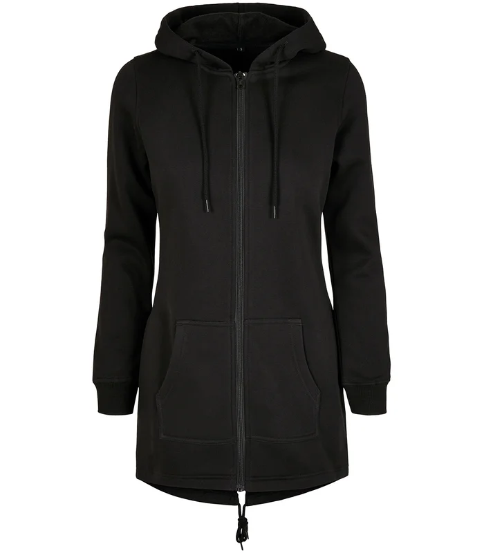 Build Your Brand Build Your Brand Women's sweat parka in Black