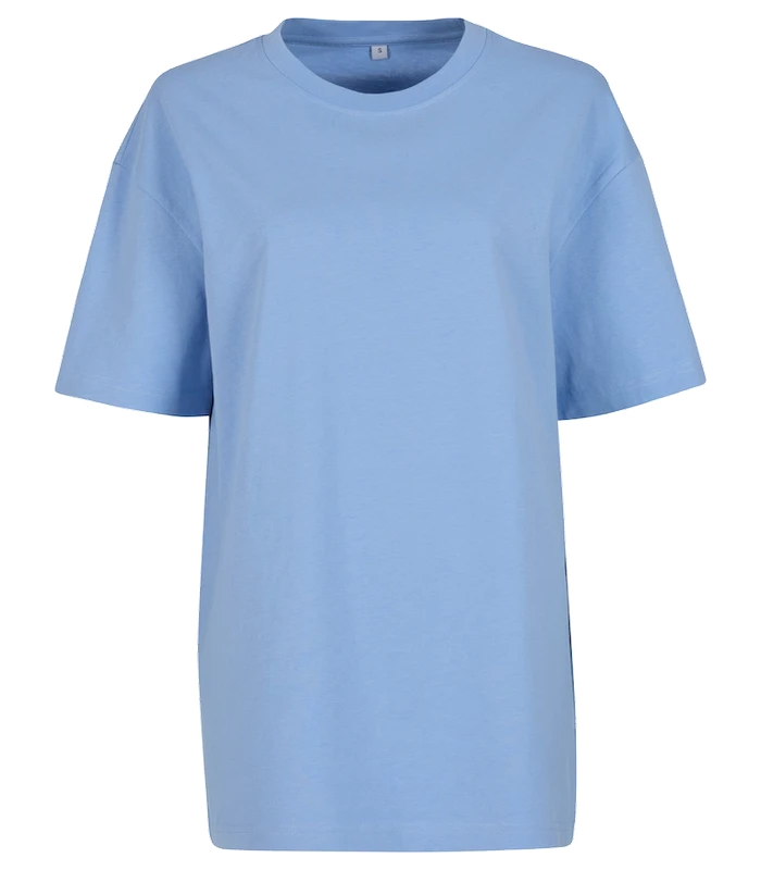 Build Your Brand Build Your Brand Women's oversized boyfriend tee in Powder Blue