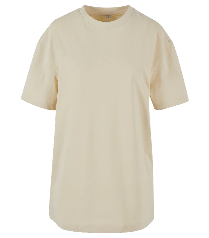 Build Your Brand Build Your Brand Women's oversized boyfriend tee in Sand