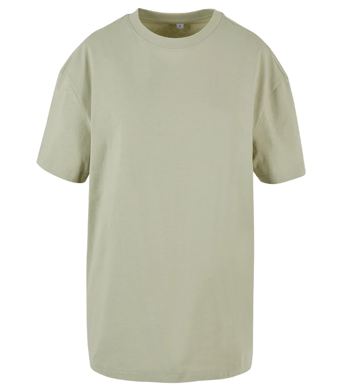 Build Your Brand Build Your Brand Women's oversized boyfriend tee in Soft Salvia