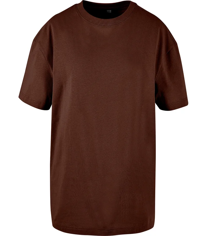 Build Your Brand Build Your Brand Women's oversized boyfriend tee in Chocolate Brown