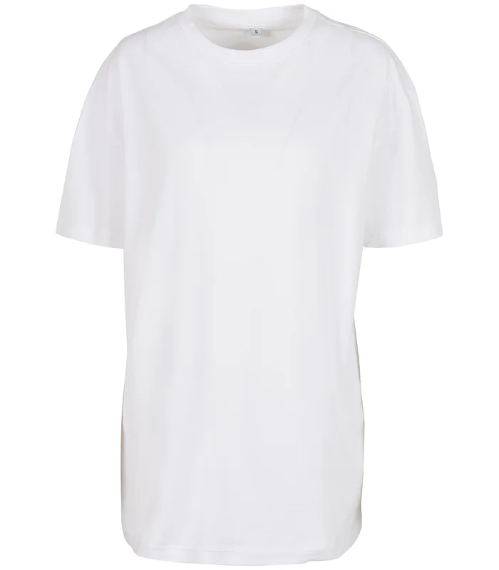 Build Your Brand Build Your Brand Women's oversized boyfriend tee in White