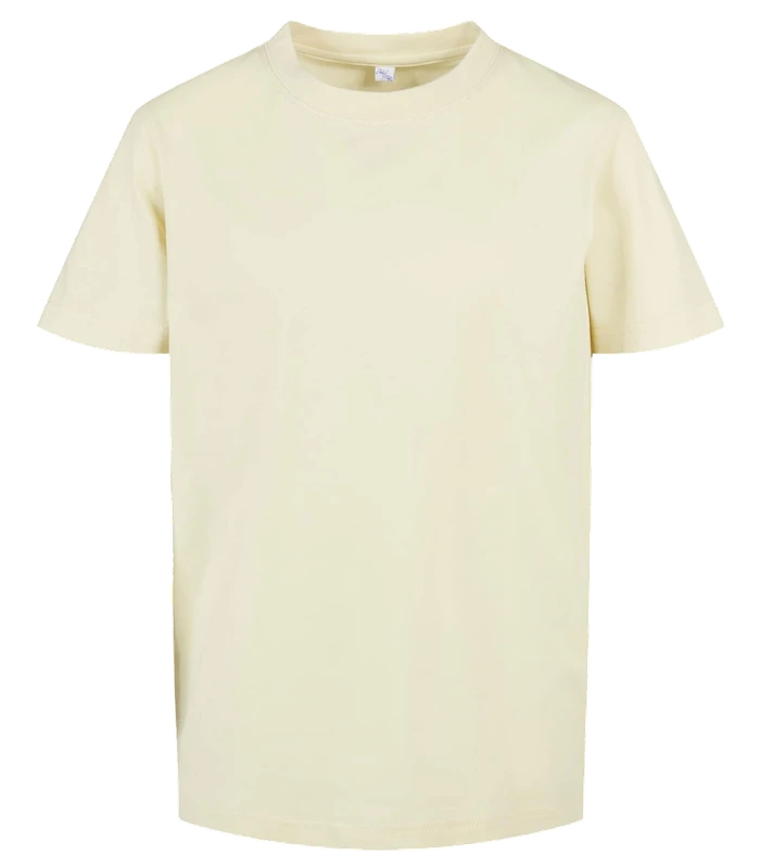 Build Your Brand Build Your Brand Kids basic tee 2.0 in Soft Yellow