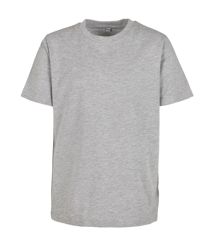 Build Your Brand Build Your Brand Kids basic tee 2.0 in Heather Grey