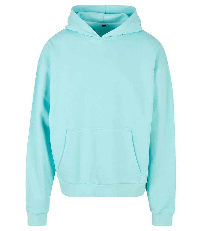 Build Your Brand Build Your Brand Ultra heavy hoodie in Beryl Blue