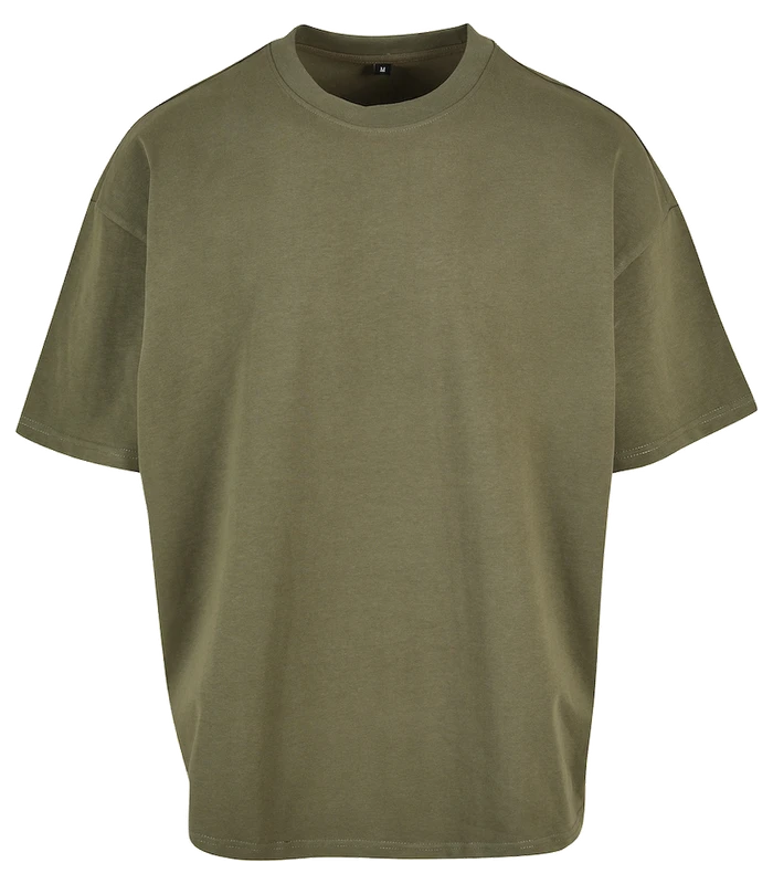 Build Your Brand Build Your Brand Ultra heavy cotton box tee in Olive