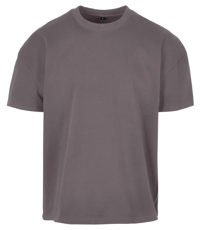 Build Your Brand Build Your Brand Ultra heavy cotton box tee in Magnet