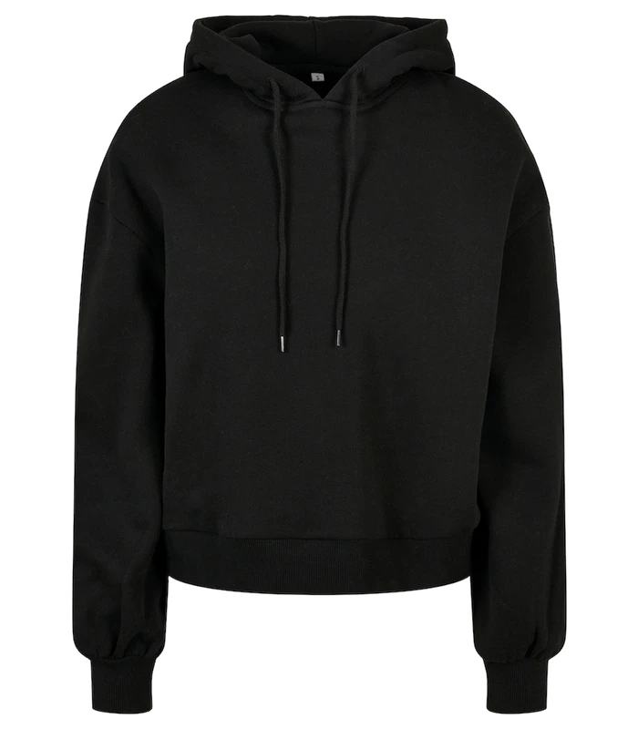 Build Your Brand Build Your Brand Women's organic oversized hoodie in Black