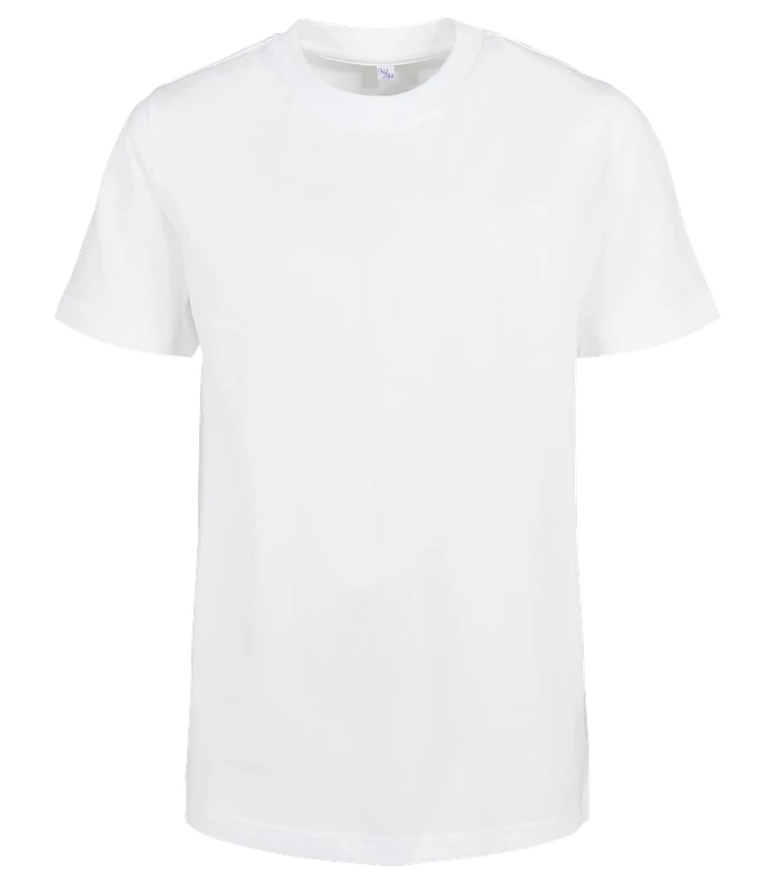 Build Your Brand Build Your Brand Organic kids basic tee in White
