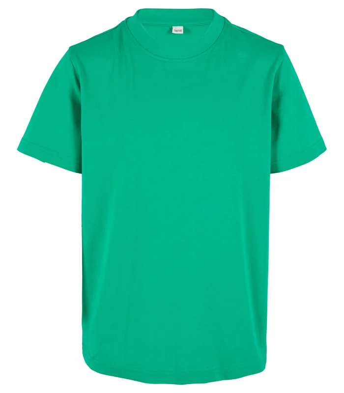 Build Your Brand Build Your Brand Organic kids basic tee in Grass Green