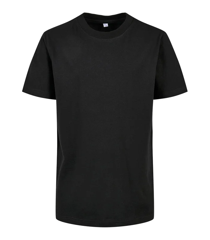 Build Your Brand Build Your Brand Organic kids basic tee in Black