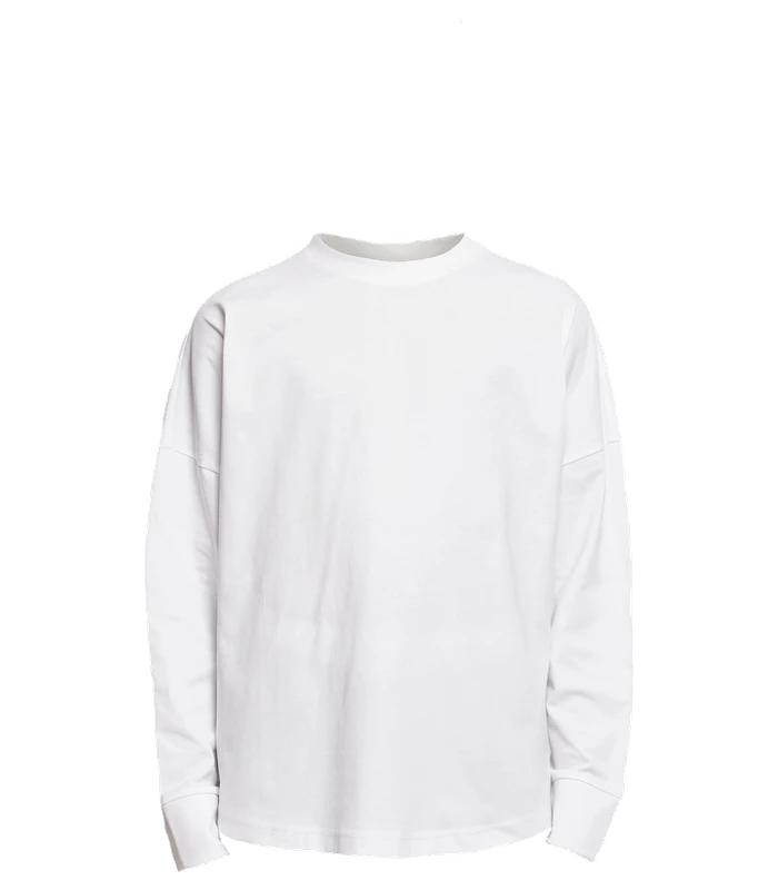 Build Your Brand Build Your Brand Oversize cut on sleeve long sleeve in White