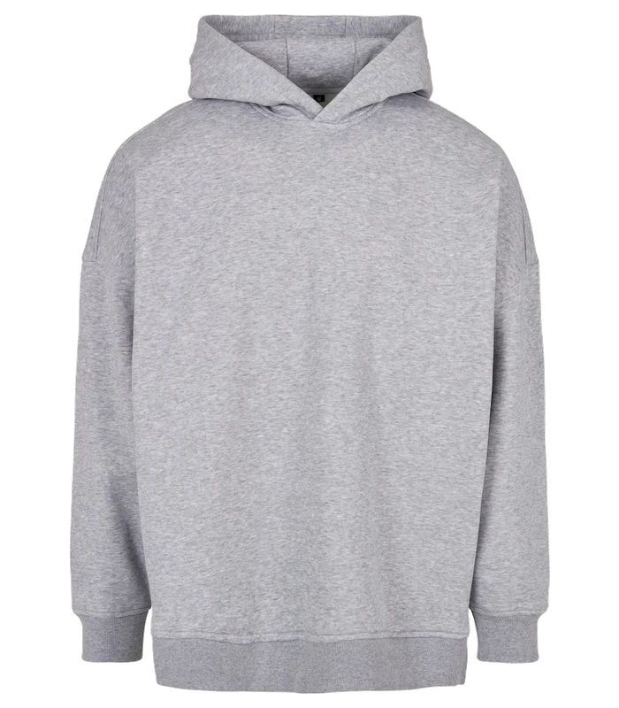 Build Your Brand Build Your Brand Oversized cut-on sleeve hoodie in Grey