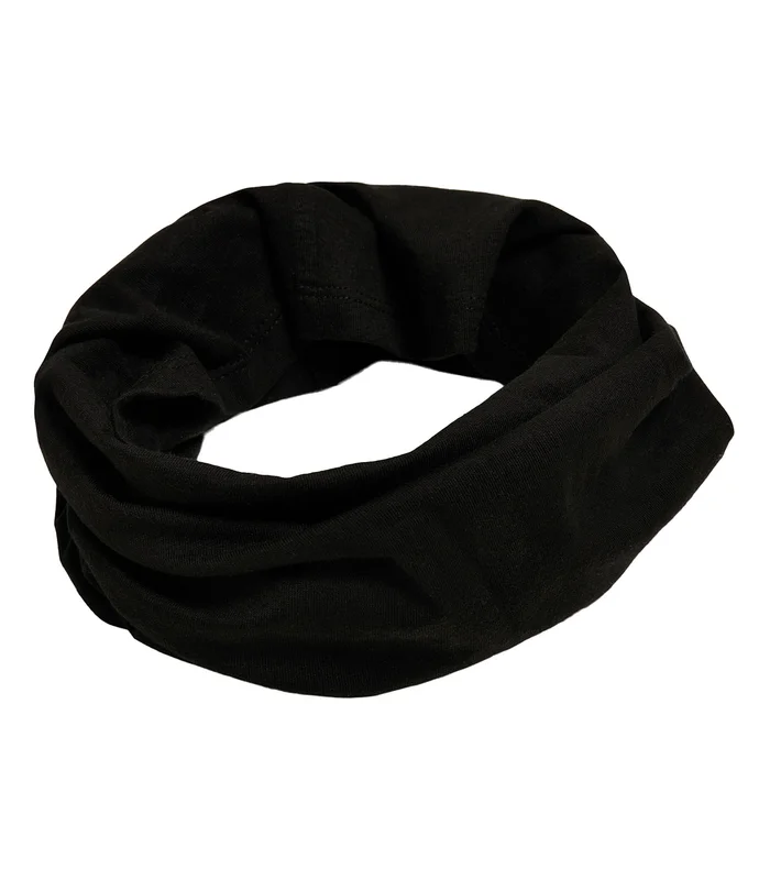 Build Your Brand Build Your Brand Organic cotton tube scarf in Black