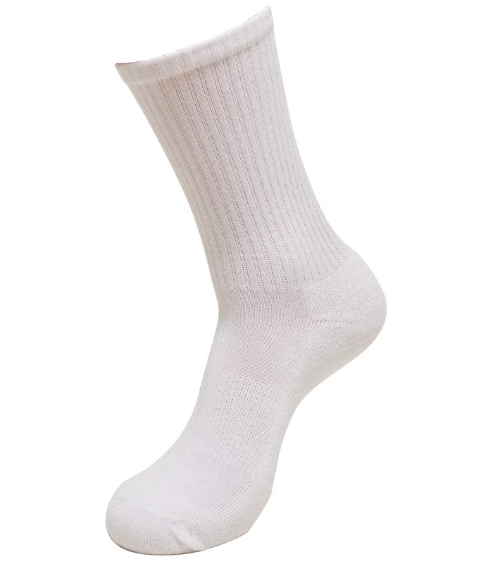 Build Your Brand Build Your Brand Crew socks in White