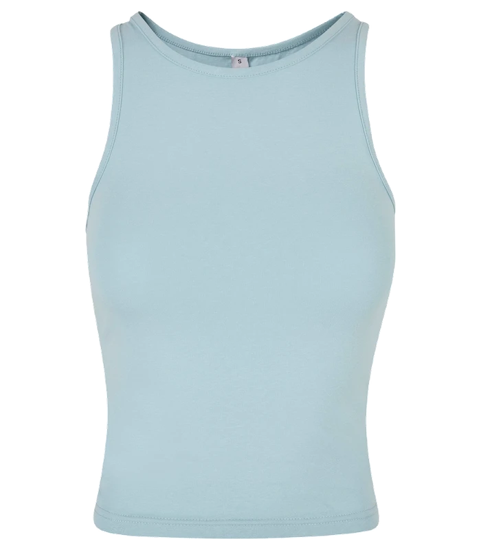 Build Your Brand Build Your Brand Womens racerback top in Ocean Blue