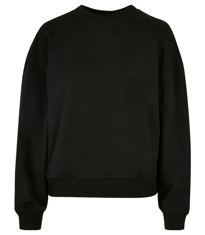 Build Your Brand Build Your Brand Womens oversized crew neck sweatshirt in Black