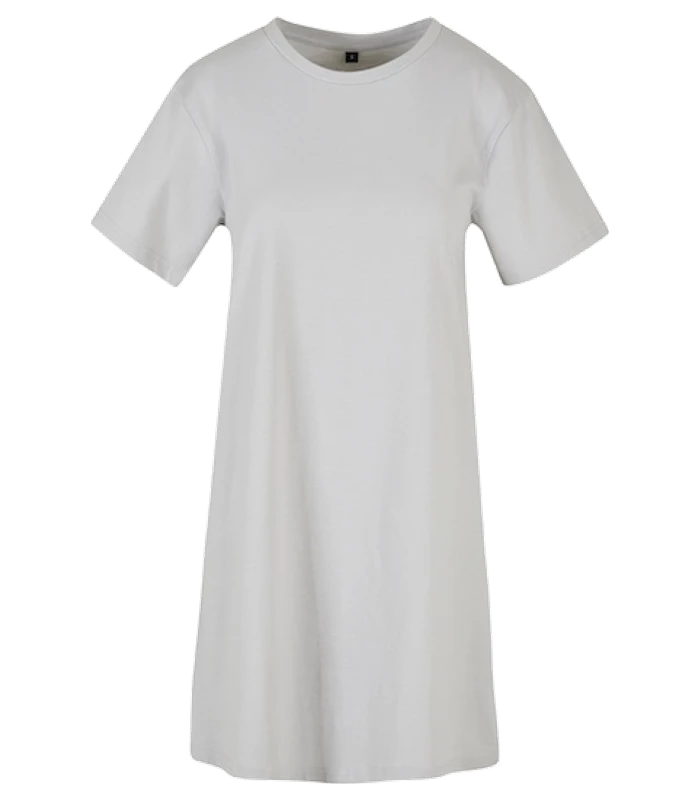 Build Your Brand Build Your Brand Womens tee dress in Light Asphalt