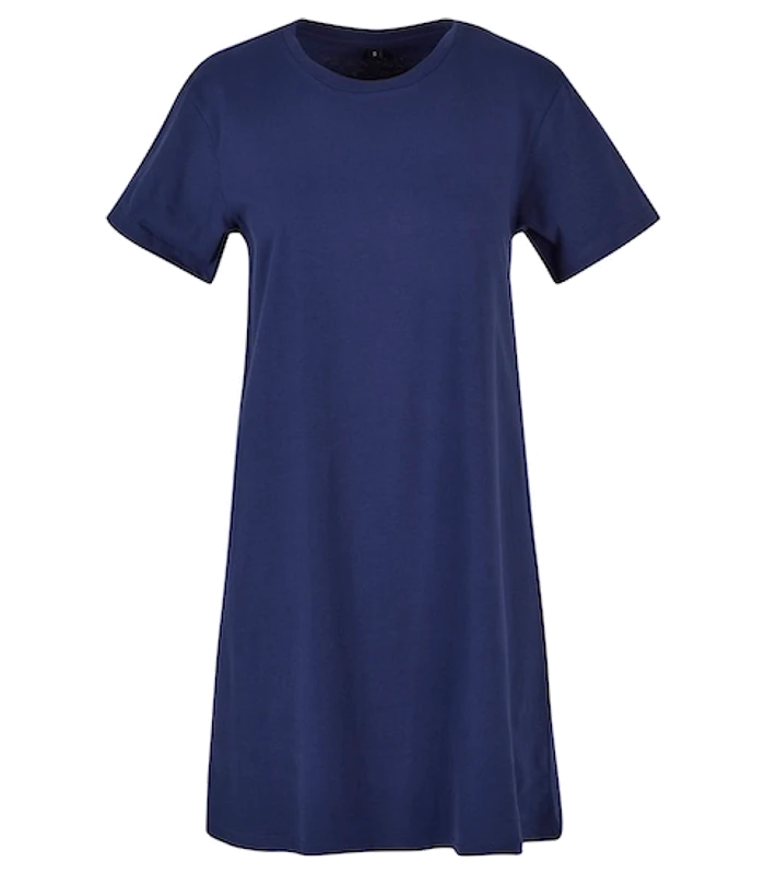 Build Your Brand Build Your Brand Womens tee dress in Light Navy