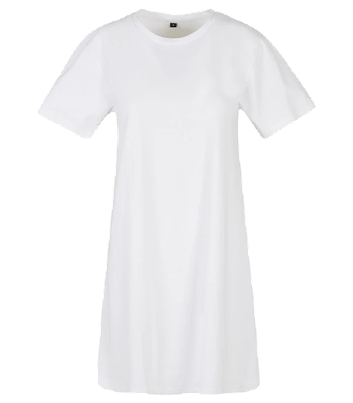 Build Your Brand Build Your Brand Womens tee dress in White