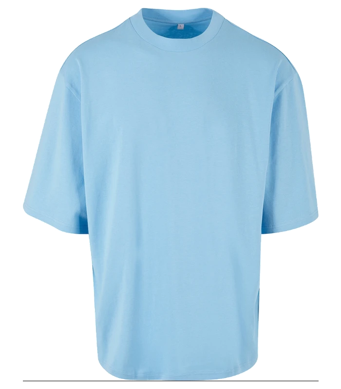 Build Your Brand Build Your Brand Oversized sleeve tee in Baltic Blue