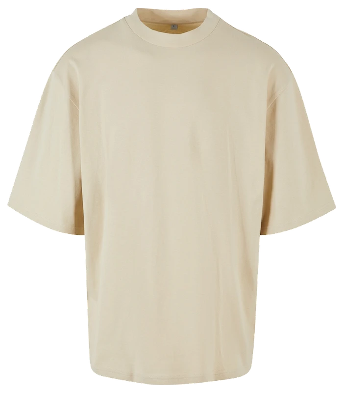 Build Your Brand Build Your Brand Oversized sleeve tee in Sand