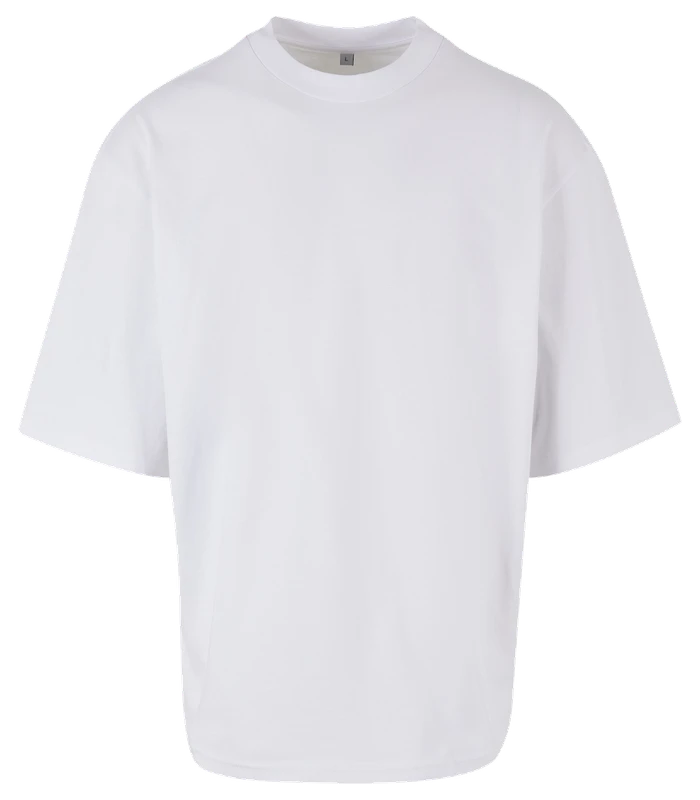 Build Your Brand Build Your Brand Oversized sleeve tee in White