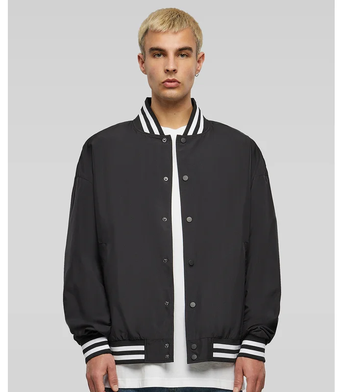 Build Your Brand Build Your Brand Light college jacket in Black