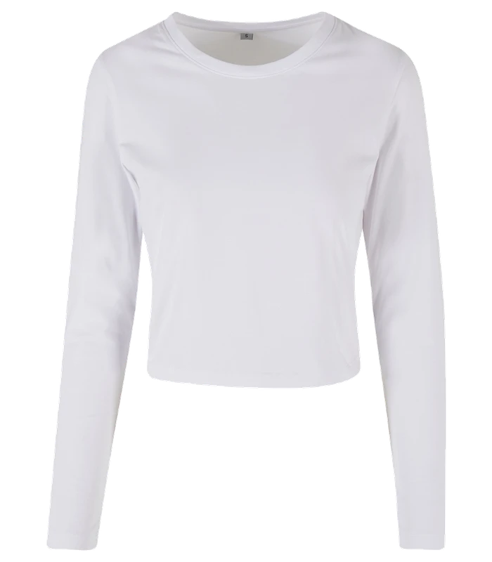 Build Your Brand Build Your Brand Womens short long sleeve in White