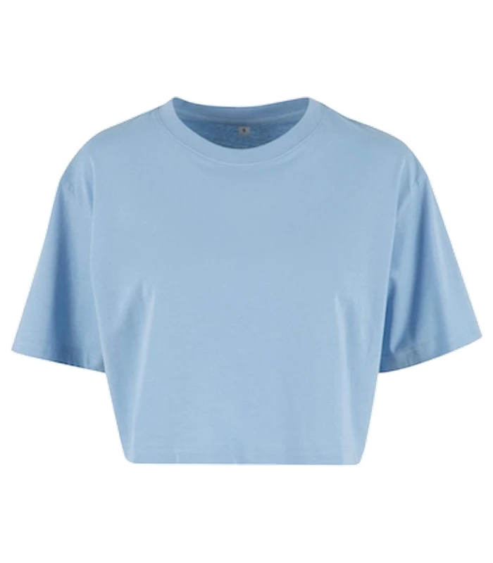 Build Your Brand Build Your Brand Womens short oversized tee in Powder Blue
