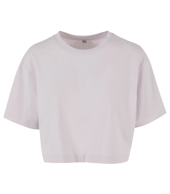 Build Your Brand Build Your Brand Womens short oversized tee in Soft Lilac
