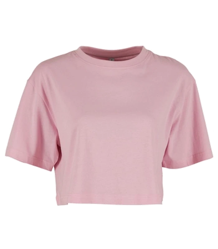 Build Your Brand Build Your Brand Womens short oversized tee in Soft Pink