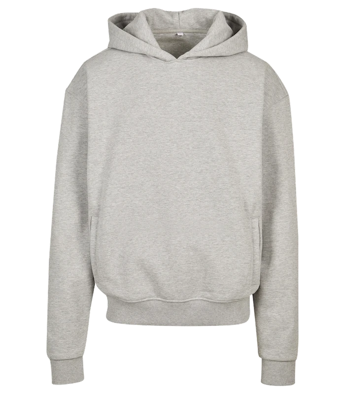 Build Your Brand Build Your Brand Ultra-heavy oversized hoodie in Heather Grey