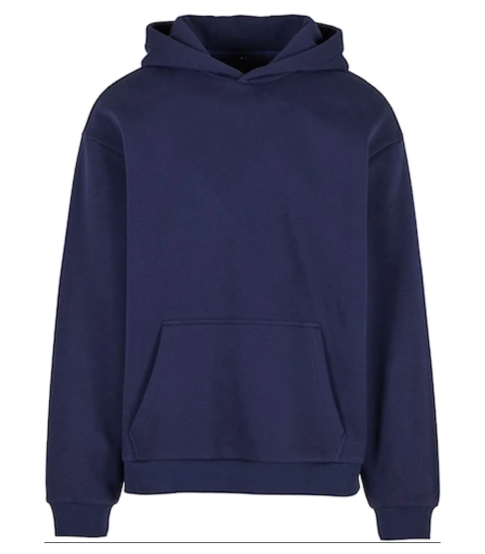 Build Your Brand Build Your Brand Fluffy hoodie in Navy*