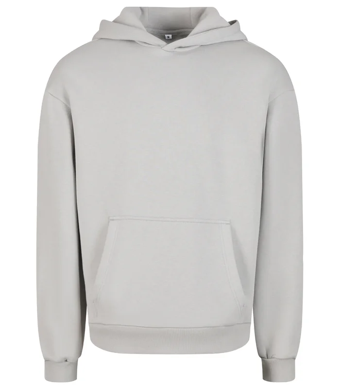 Build Your Brand Build Your Brand Fluffy hoodie in Light Asphalt*