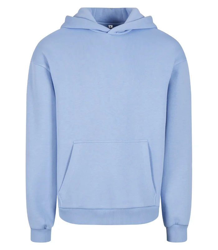 Build Your Brand Build Your Brand Fluffy hoodie in Powder Blue*
