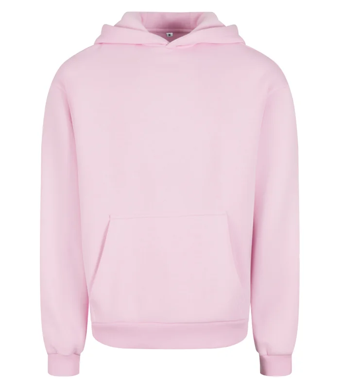 Build Your Brand Build Your Brand Fluffy hoodie in Soft Pink*