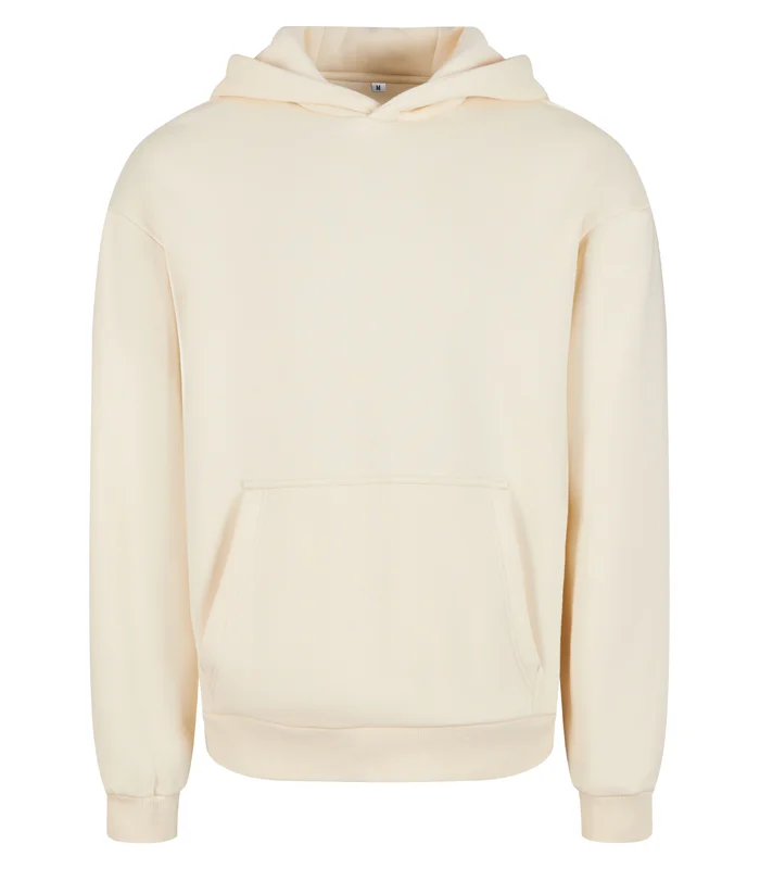 Build Your Brand Build Your Brand Fluffy hoodie in White Sand*
