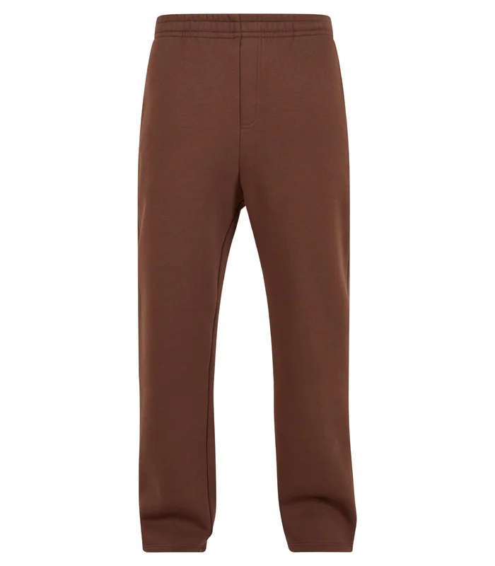 Build Your Brand Build Your Brand Fluffy trackpants in Chocolate Brown